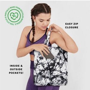 Stylish Black and White Tote Bag